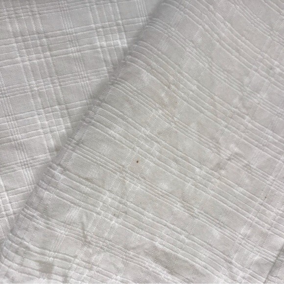 Terra and Sky V Neck Button Front Short Ruffle Flutter Sleeve White Top Women 3X - Picture 10 of 16